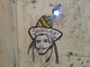 Prisoner-art-7 The old Casemate Prison Rastafarian figure